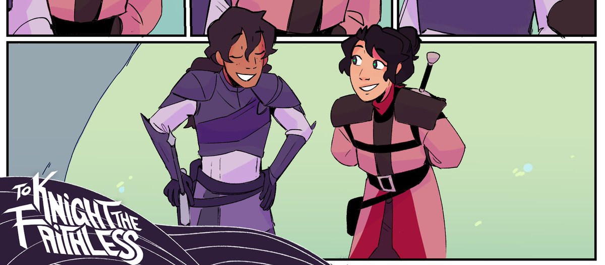 TKTFComic's tweet photo. NEW To Knight the Faithless update:
[Chapter Three: 13-14] out now

Tapas: https://t.co/IHDo6jc8Iz
⚔️More links below!⚔️ https://t.co/TY5vIZ19h4