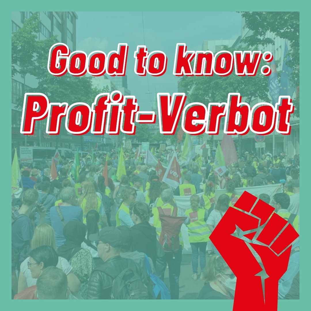 PSIGesundheit's tweet photo. GOOD TO KNOW: PROFIT-VERBOT https://t.co/jqKWcWzXip