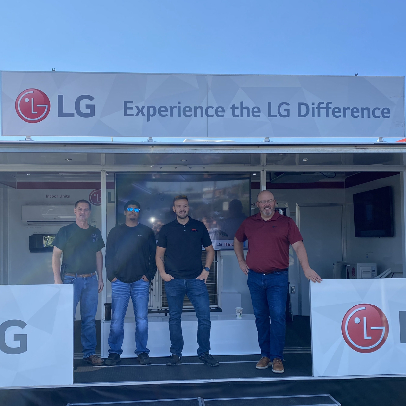 LGHVACUSA's tweet photo. Today we were welcomed by SPS and their customers in St. Louis Park, MN. LG’s Charlie Elliot and SPS' Ryan Norman and Dylan Johnson were on hand to offer details about products featured in the showroom. Thanks to the team at SPS! #LGRoadshow https://t.co/kBsmt2pXEZ