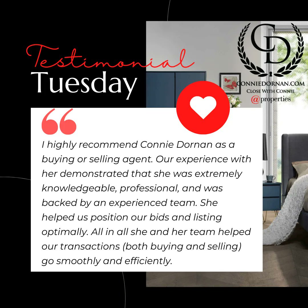 ConnieDornan's tweet photo. Thankful for all your trust and support. This is why I do what I do! 💖 🏠
Call me for a uniquely tailored experience.
Connie Dornan
@Properties
847.208.1397
connie@conniedornan.com
#conniedornan #ilovemyjob #working247 #lovewhereyoulive #serviceoriented #lovewhatyoudo https://t.co/CVYbLSCanR