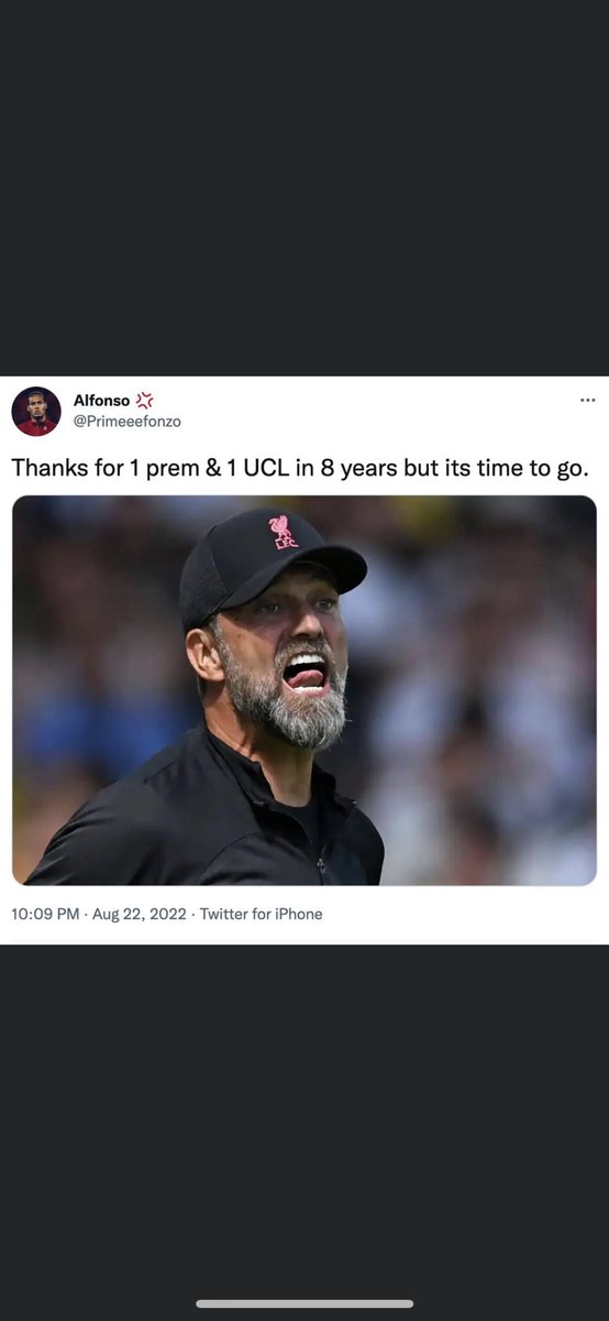 MufcManUtdBants's tweet photo. They started already #sackklopp ๐๐๐๐คฃ๐คฃ https://t.co/WDnIdJNbXo