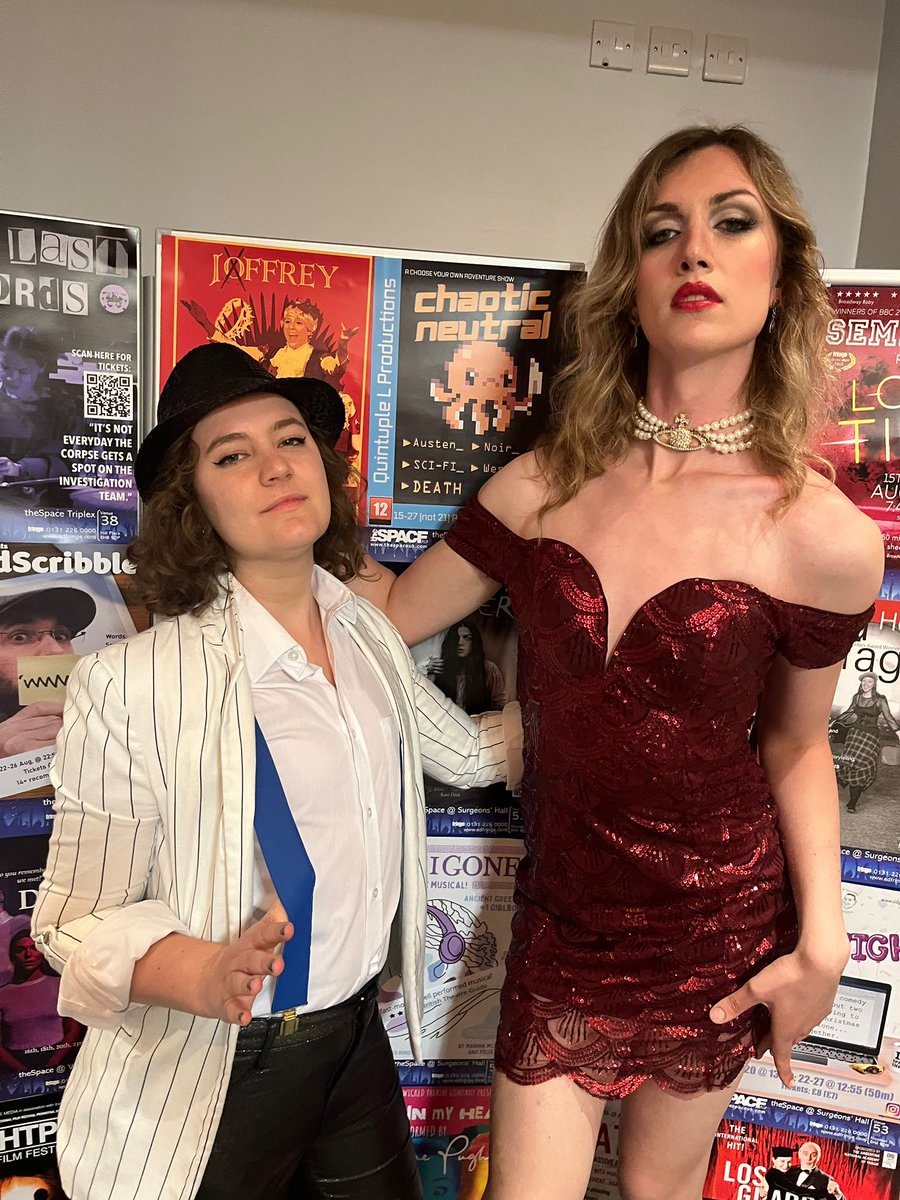 quintuple_l's tweet photo. Noire tonight! Can you move past your hang-ups about your ex wife and finally be a competent detective? Try and beat the game tonight in Chaotic Neutral @theSpaceUK #EdFringe22 https://t.co/7Hq5KMnHqF