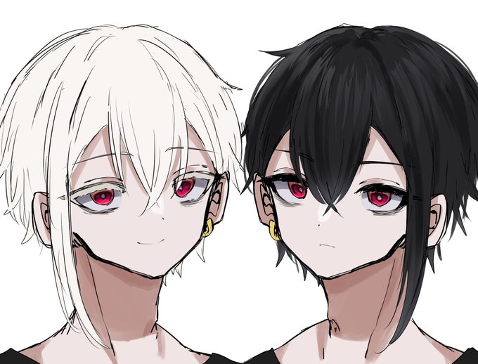 双子くん描いてるよ #イラスト 