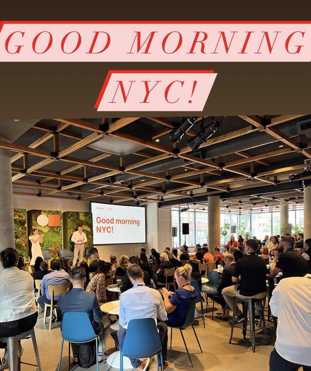 Navan's tweet photo. And we’re off! Good morning NYC! #traverselocal https://t.co/hfSRv7C8gH