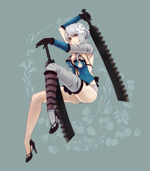 アプリで遊んで作ってるにアカイを見て頂けて嬉しいので、私の描いたカイネさんもよければ見てください!! 