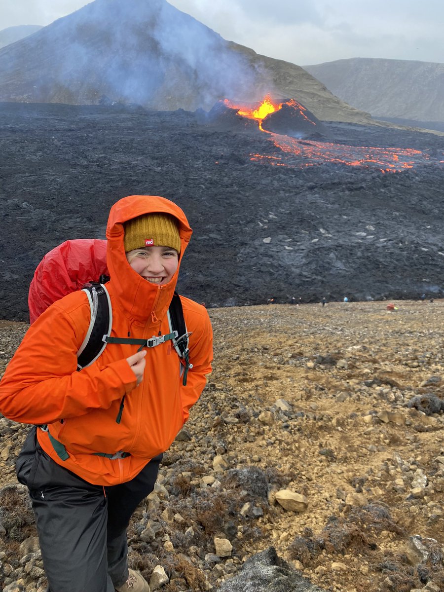 _honorj's tweet photo. Incredible visit to the #Fagradalsfjall eruption site last week with @RebVMRob @Geojanina and Gus! Looks like we caught it just in time too!🌋🇮🇸 https://t.co/QP4xGVX4hj