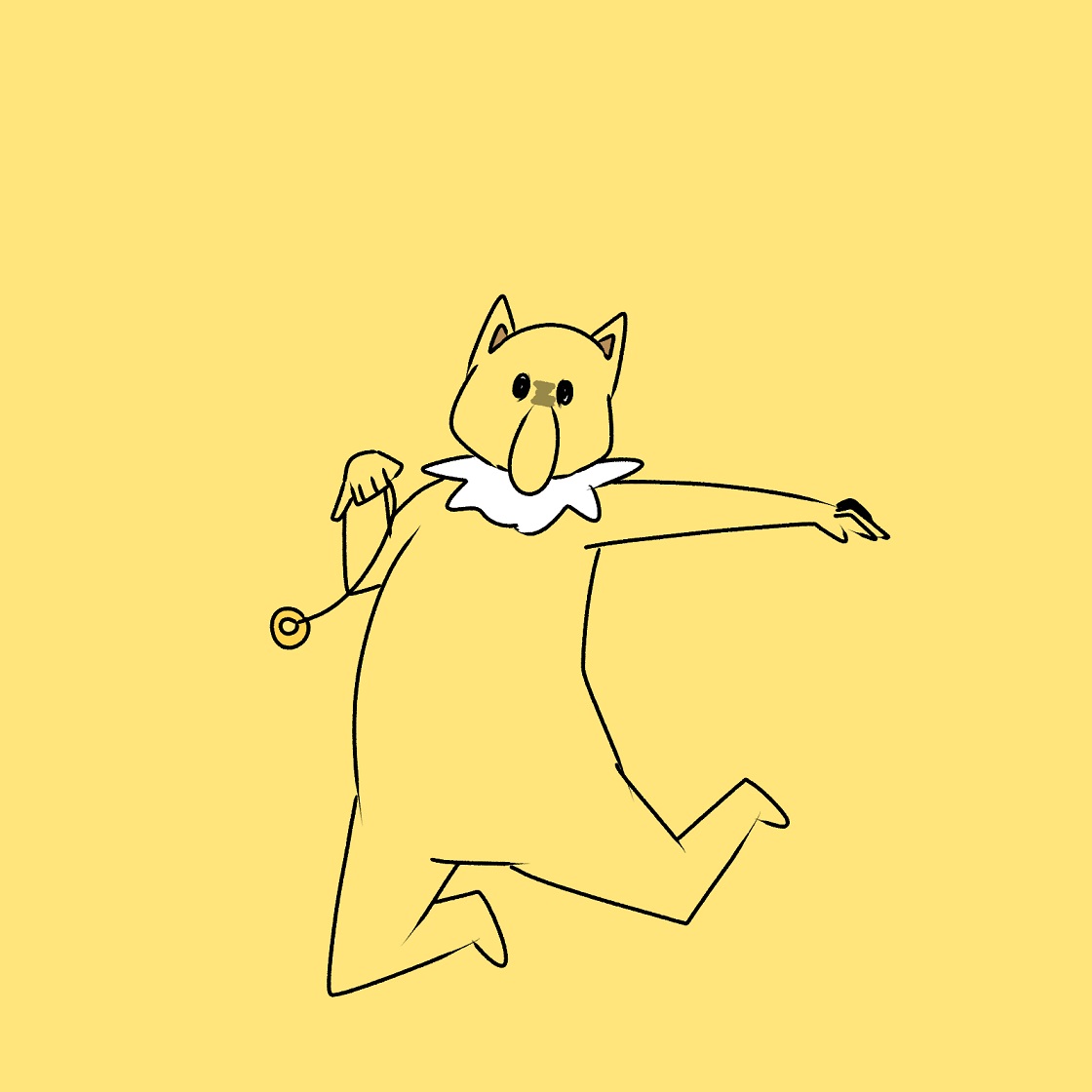 yellow theme pendulum pokemon (creature) simple background solo yellow background full body  illustration images