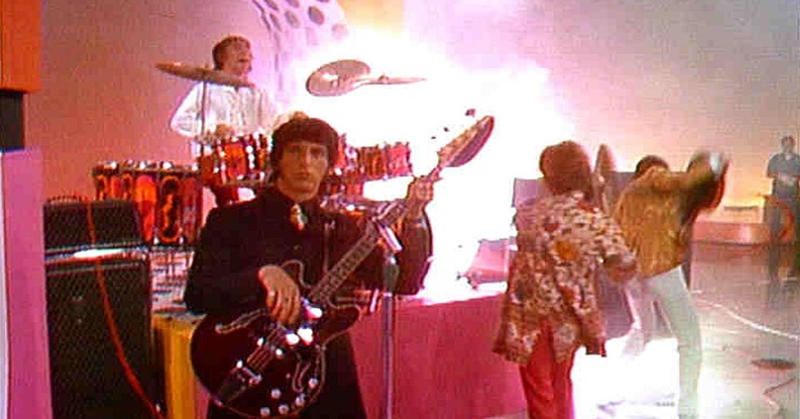 Happy birthday Keith Moon, shown here blowing up his drums with actual dynamite. Just another day in his life. 