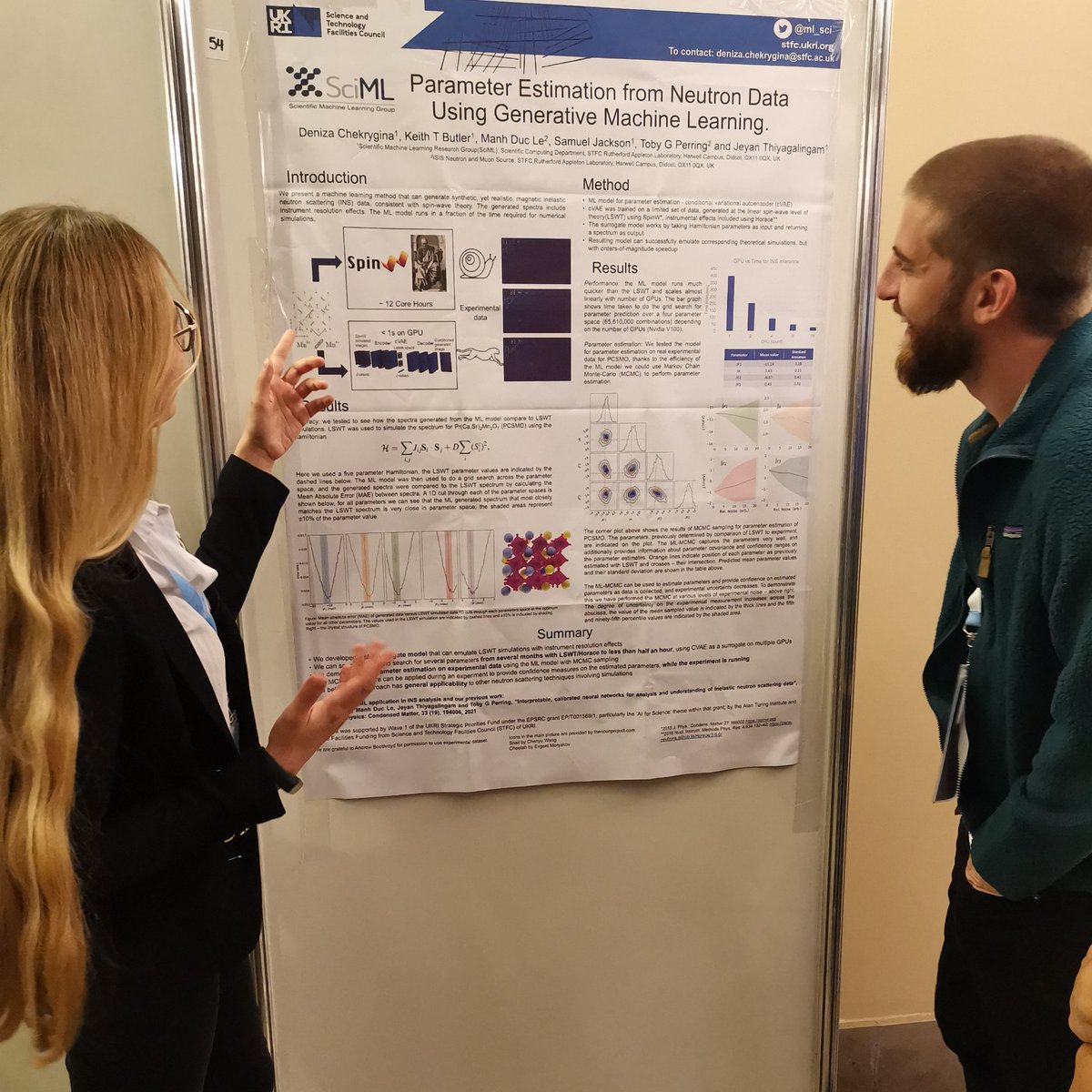 Interesting discussions about applying Machine Learning to Inelastic Neutron Scattering at #ICNS2022.