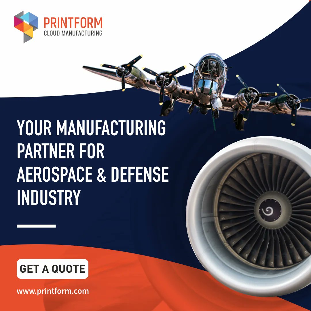 printformtech's tweet image. PrintForm provides on-demand support to the Aerospace and Defense community by providing functional parts for both testing and end-use applications through processes such as injection molding, CNC machining, and many others.
