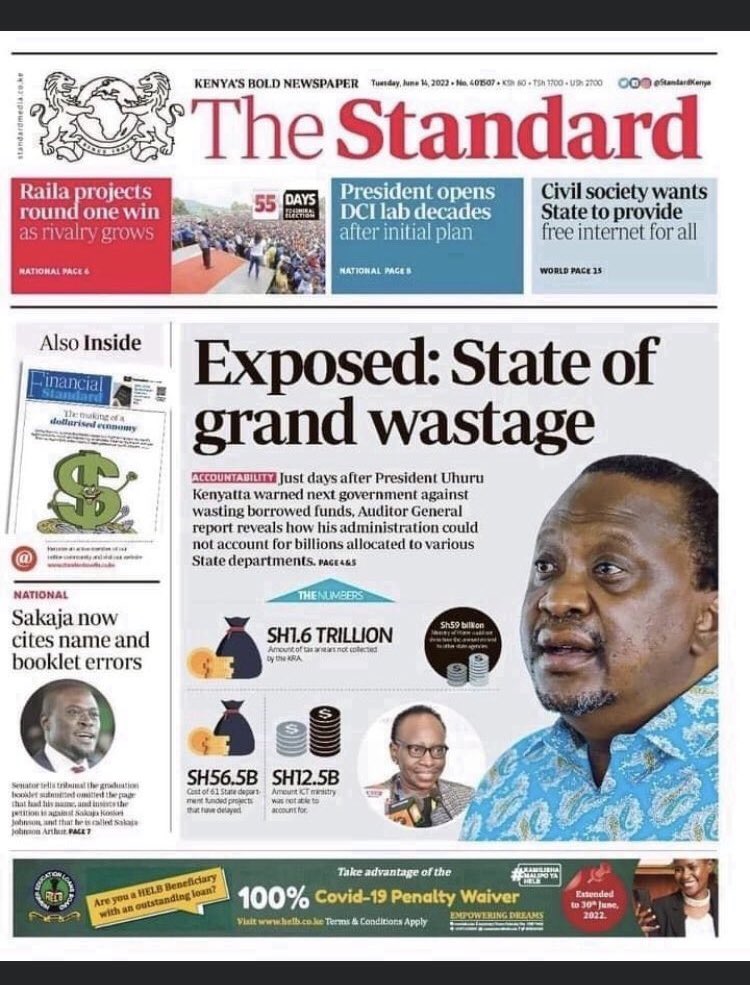 StopCorruptionK's tweet photo. @EugeneLWamalwa He was a national hero but in contrast you chose to shut your eyes to excesses and corruption of Uhuru Kenyatta as a person, his #RELATHIEVES, and his cronies #COVIDBillionares for continuing to serve in this evil govt and not speak against it, you are a disgrace to this country https://t.co/yn2Nya5Jvz