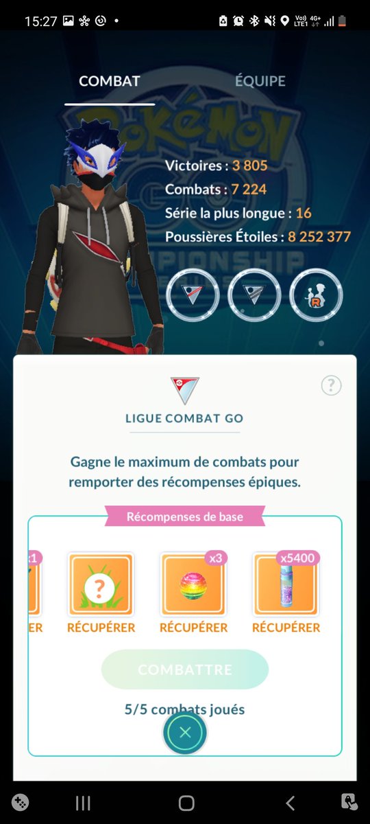 PoGoRohanD15's tweet photo. Finir en beauté et enfin legend 🥳
#pvp #PokemonGO #Pokemon https://t.co/u51b40DPb0