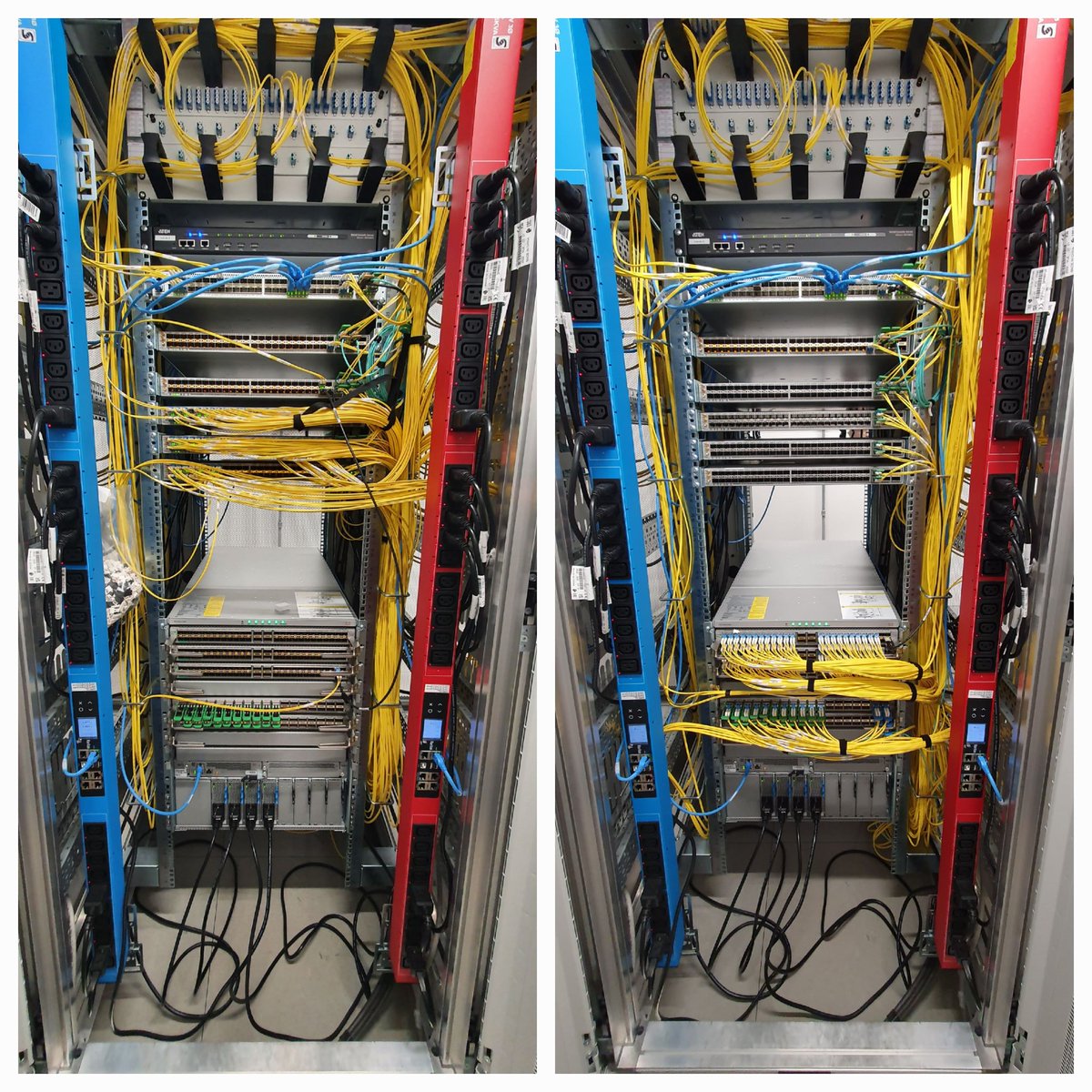 JobmanX's tweet photo. Umbau des zweiten finalen Spineswitches ist auch abgeschlossen. https://t.co/CMqE19yTch