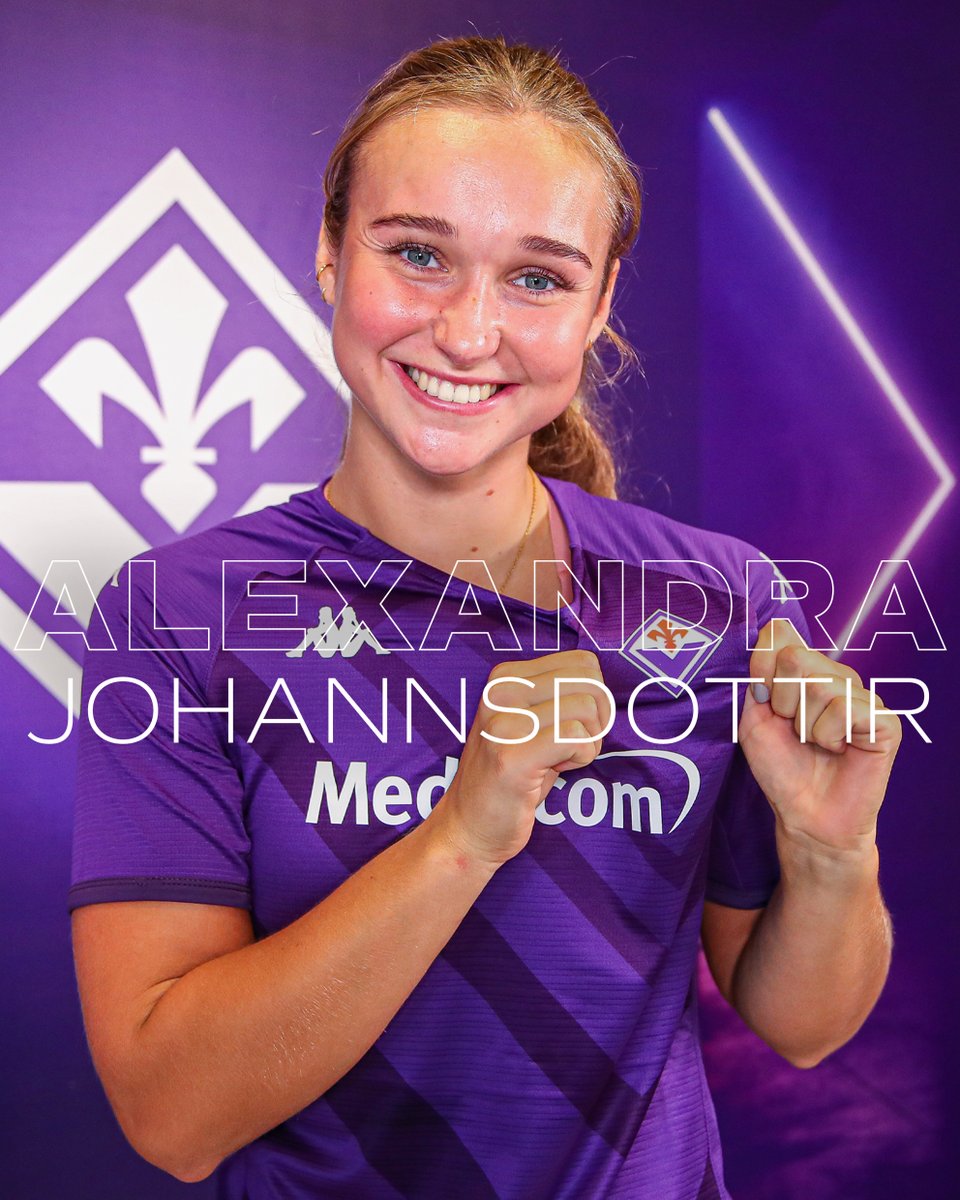 𝗪𝗘𝗟𝗖𝗢𝗠𝗘 Alexandra! 💜⚜️ 🇮🇸

🆕 Alexandra Johannsdottir è una nuova giocatrice viola!
🗞️➡️ bit.ly/3dEwr6y

#ForzaViola 💜 #Fiorentina
