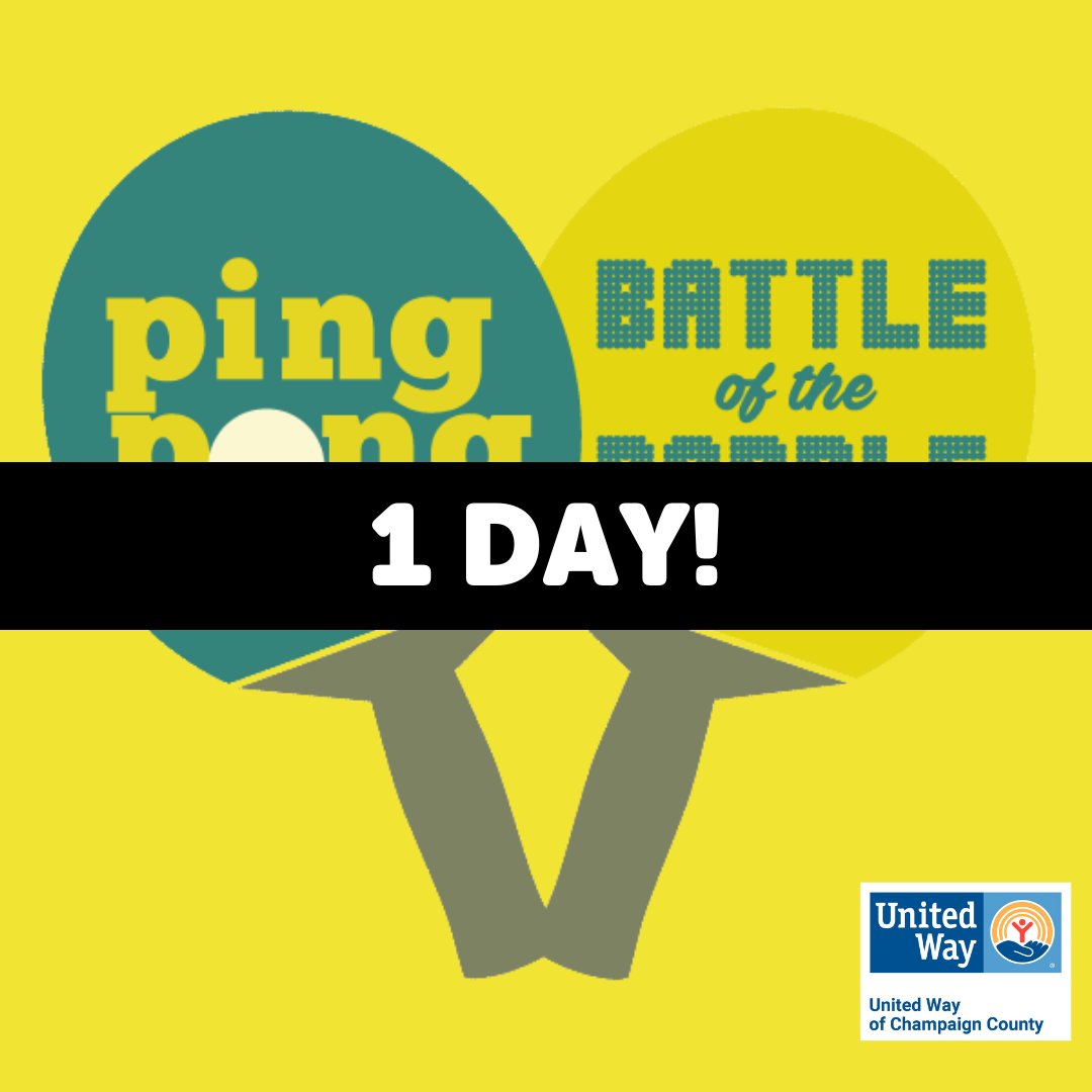 Let the games begin. Only 1 day until <a href="/BankwithHPB/">Hickory Point Bank</a>'s Battle of the Paddle event! We hope to see you there.🤗 

unitedwaychampaign.org/Battle