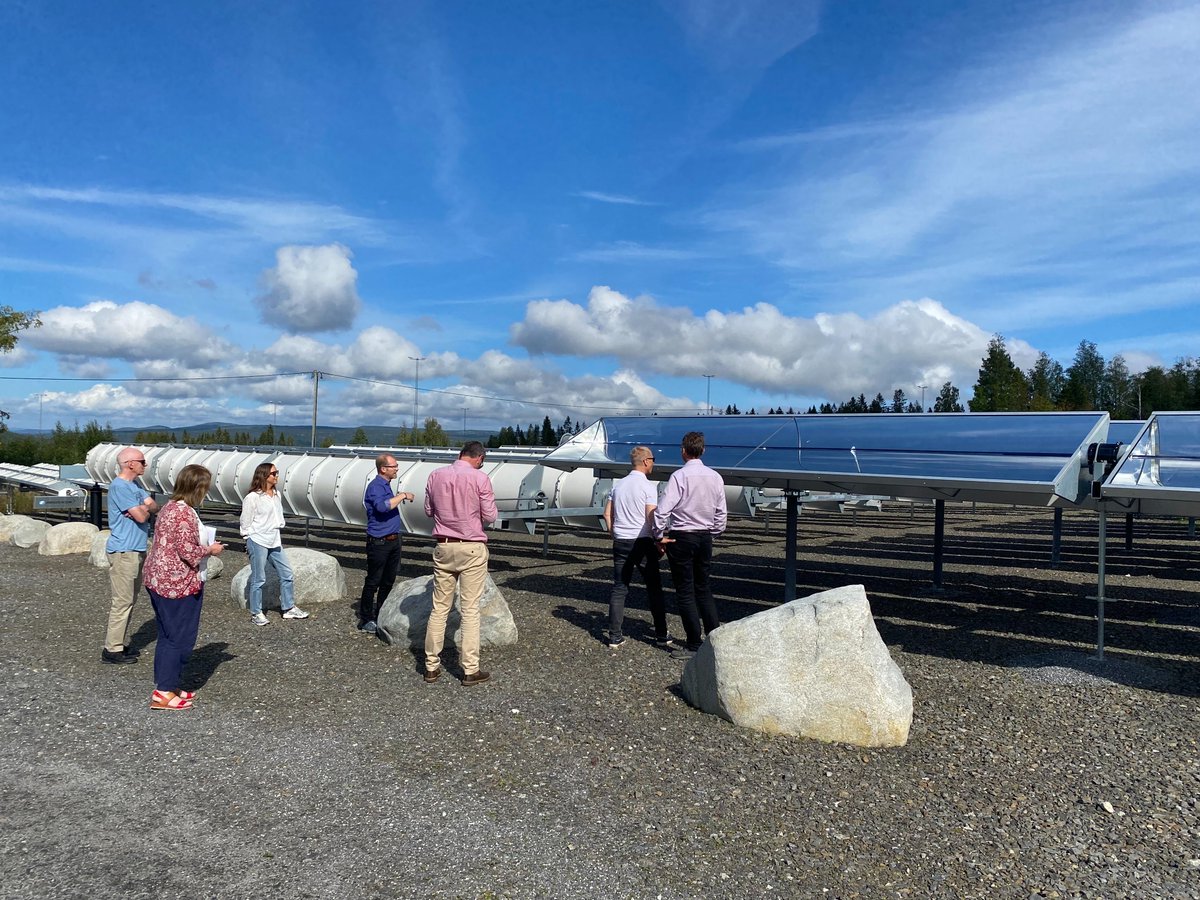 smarctic's tweet photo. 👉As part of the Study Visits organized by #RegionVästernorrland, partners visited #Absolicon thermic #solar system &amp; production line.
Their technology extracts #energy from the sun &amp; provides☀️solar heating on both process &amp; supply levels to supplement or replace current #fuel. https://t.co/yjgwcTVkAO