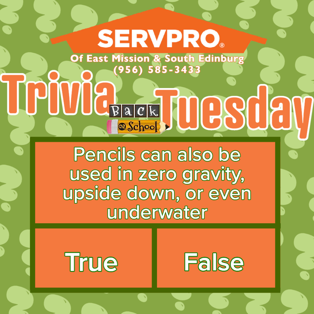 With most schools in the RGV returning to school, we wanted to dedicate a second week of #TriviaTuesday to #BACKTOSCHOOL! 

LET US KNOW IN THE COMMENTS WHAT YOU THINK 👀

Have Questions? Call Us Today – (956) 585-3433
servproeastmissionsouthedinburg.com/contact/contac…