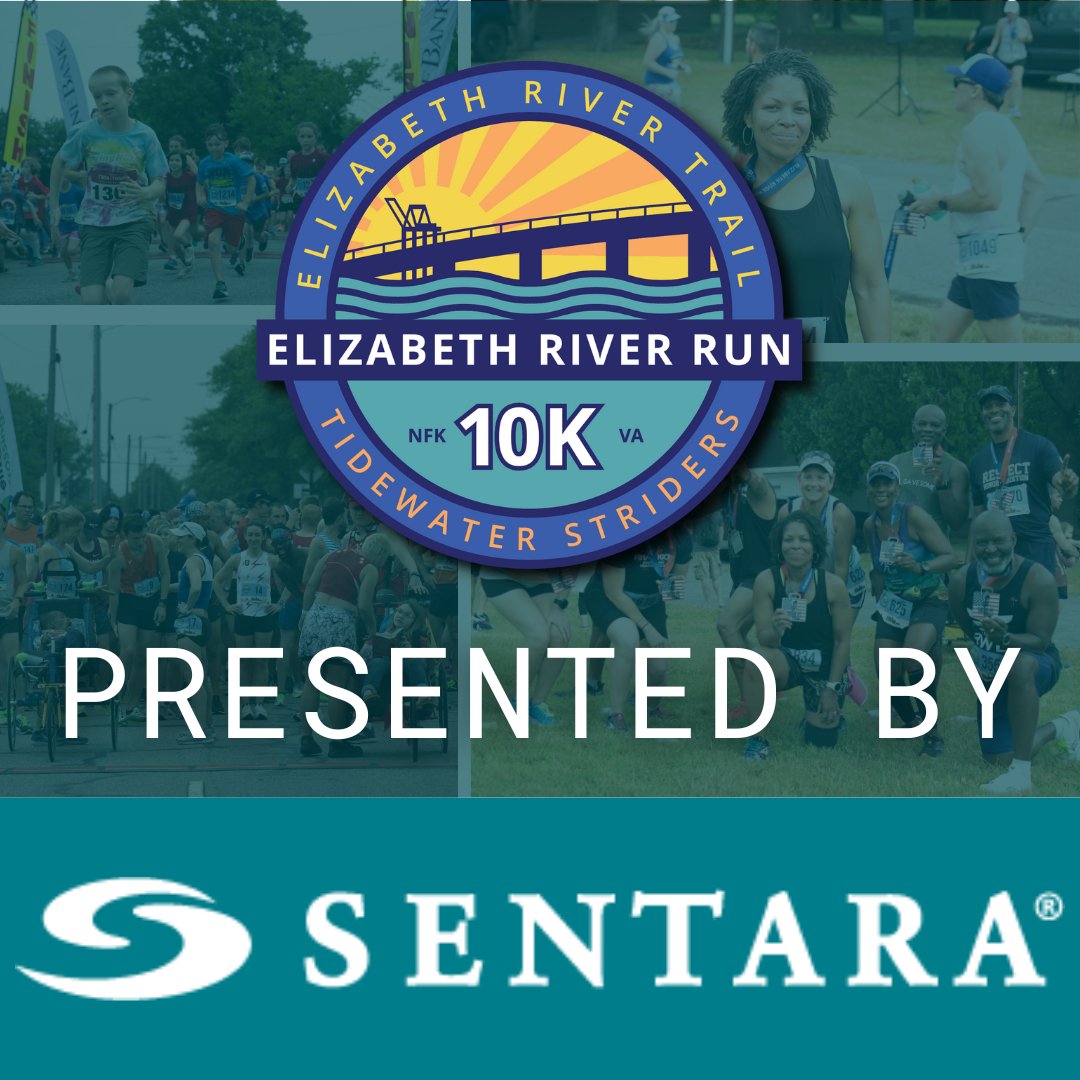 Sentara has been a long time supporter of the Elizabeth River Trail. We are so thankful they continue that support by being our presenting sponsor for the ERR10K.
#ertnorfolk #tidewaterstriders #runert #walkert #sentarahealth