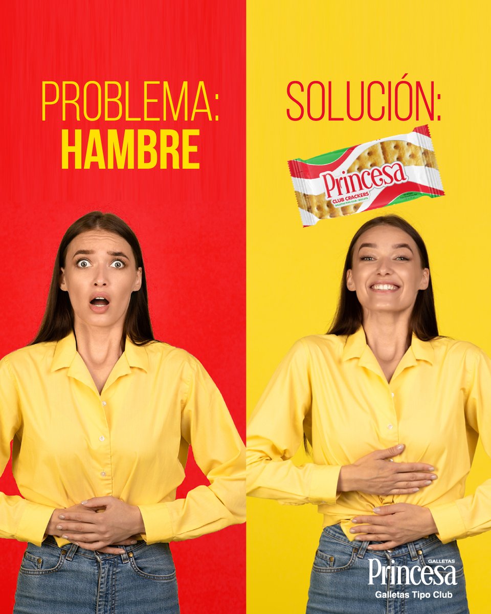PrincesaClubRD's tweet photo. ¿Ataca el hambre? Resuelve con tus galletas Princesa, la más rica forma de combatir el hambre. En sus presentaciones: Tipo Club, Integral y Mantequilla
#ComparteloConPrincesaClub #SiempreTeAcompañan https://t.co/37XxvWAiCR