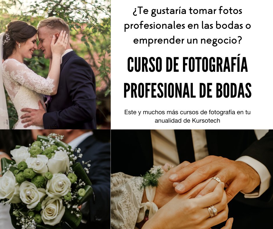 kursotech's tweet photo. ¿Te gustaría tomar fotos profesionales en las bodas o emprender un negocio?
!!! Curso de Fotografía profesional de bodas¡¡¡ 📸 📸 👰 🤵 💍 https://t.co/G4nAvJfoHF