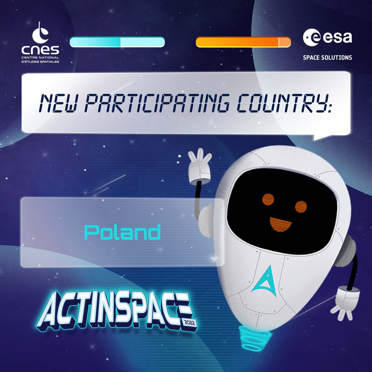 ActInSpace's tweet photo. [ #HOSTCOUNTRIES ] Drum roll 🥁 for new host country to come⤵

📅 November 18th-19th, 2022
💻 Website : https://t.co/rT4VJio3NK

@CNES @ConnectbyCNES @Space4Europe @AerospaceValley https://t.co/NdHDHyhfGv