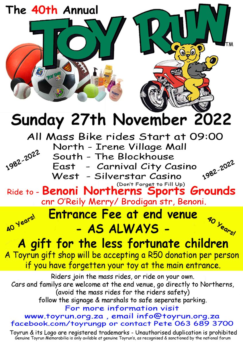 Toy Run Gauteng tweet media