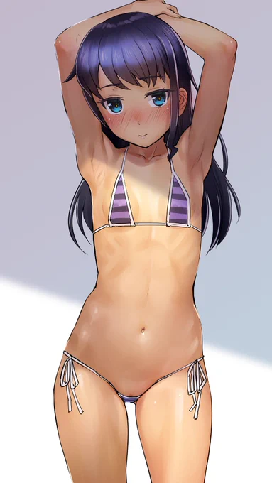 むっちゃんがマイクロビキニを着てくれました 