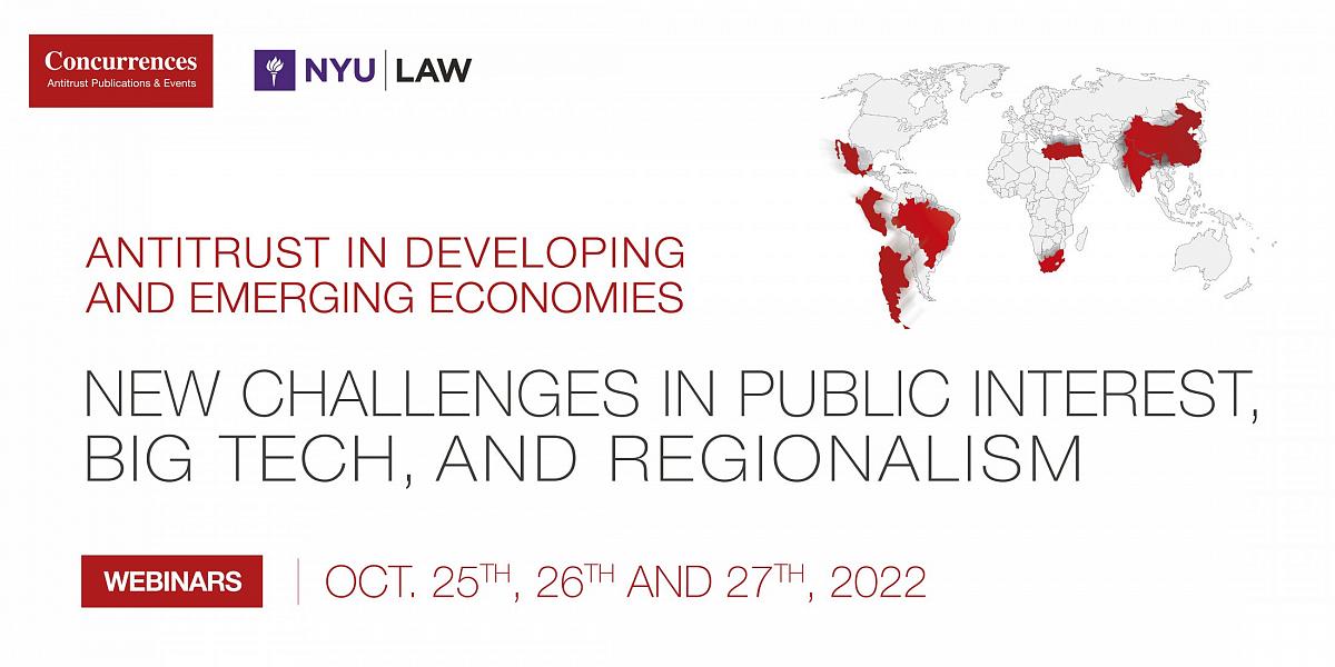 CompetitionLaws's tweet photo. [REGISTER NOW]

The Antitrust in Developing &amp; Emerging Economies series of webinars will be held online via Zoom through a series of webinars on October 25 - 27 from 11:00 AM to 1:00 PM EDT.
 
Free registration and program: https://t.co/ONCN00p3yQ
 
#AntitrustDevelopingEmerging https://t.co/ttVhIL6VoX