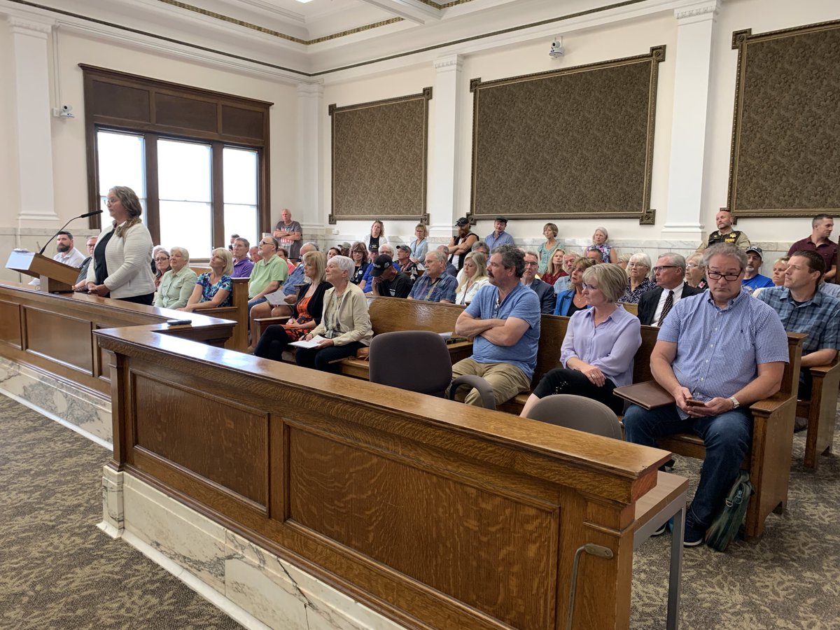 KAXEChelsey's tweet photo. Full house as the Crow Wing County Board considers tougher post-election review standards that state law requires. #CWCLive https://t.co/iwWtfAkhIj