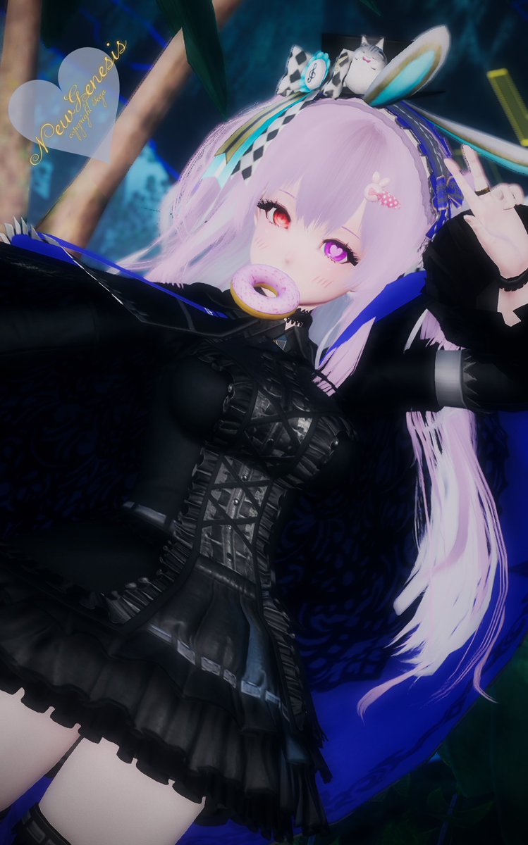 nyosame's tweet photo. ✌️🐰✨

 #おはうさぎ 
 #メンテの日なのでssを貼る 
 #PSO2NGS 
 #ゆゆろご https://t.co/A1qcU7aNkj