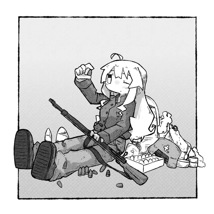 69.
6.5mmの重さ
#少女終末旅行 
#100日チャレンジ 