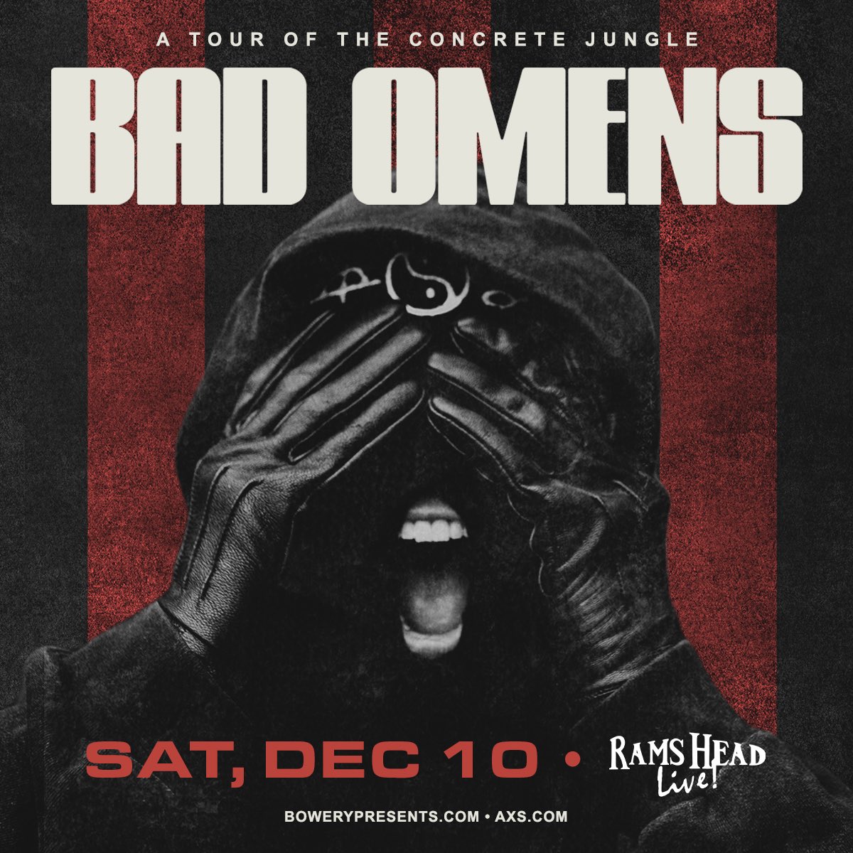 HI! another new show coming at you! <a href="/badomenscult/">BAD OMENS</a> are coming to Baltimore on December 10th along with <a href="/dayseeker/">DAYSEEKER</a> <a href="/makethemsuffer/">Make Them Suffer</a> and <a href="/ThousandBelow/">Thousand Below</a>. Tickets go on sale this Friday at 10am.