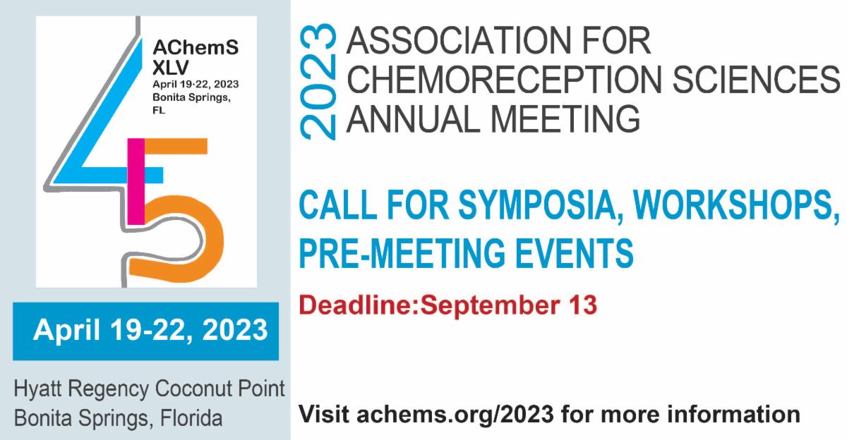 DEADLINE REMINDER: Help design the #AChemS2023 Annual Meeting by Submitting a Symposium, Workshop or Pre-Meeting Event. Deadline September 13th. Don't Wait! Submit Today! 
conta.cc/3R5vjY4