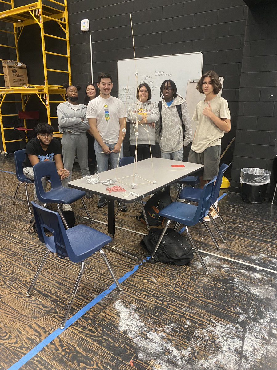 GETtheHand's tweet image. First Period Theater Tower Champions: The Theater Nerds! @THS_Tigers @TravisTheatre #teamwork #corevalues #create