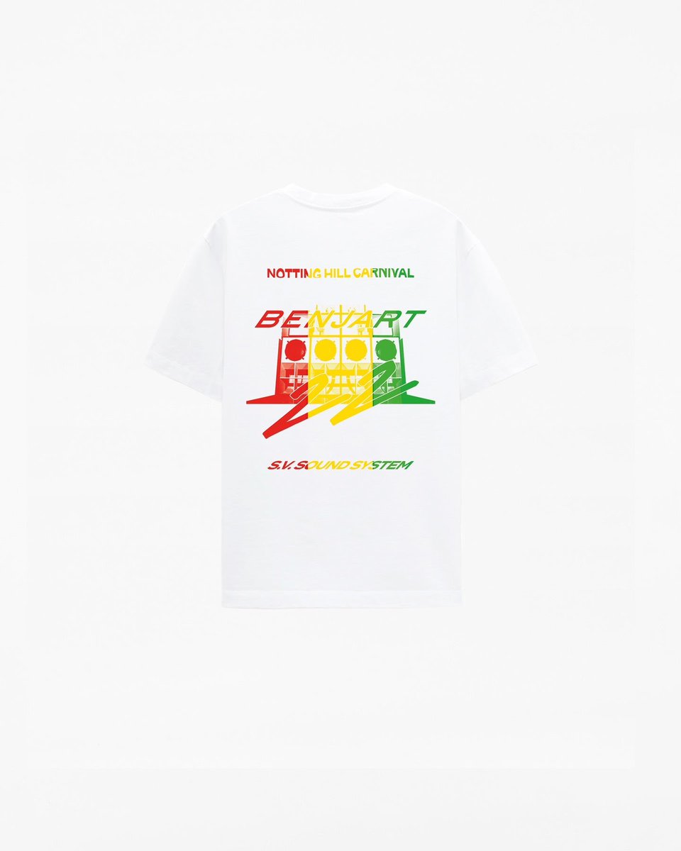 Benjart X SV sound system 

Notting hill Carnival 22 Edition T-shirts 

Free Giveaway - 9PM Benjart.com 

300 T-shirts - Strictly 1 per person 

#CommunityGiveback