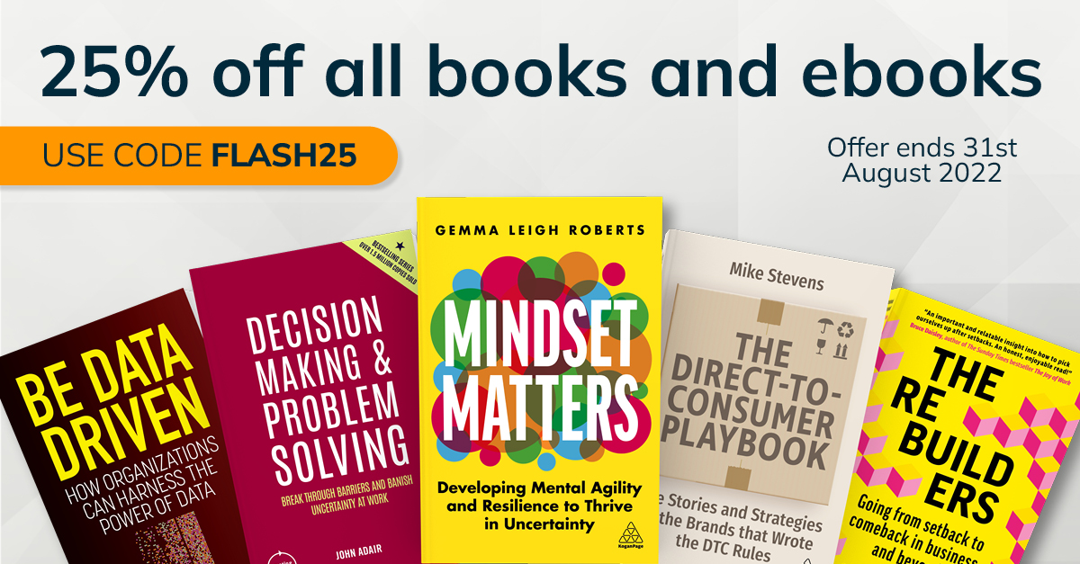 KoganPage's tweet photo. Our Flash Sale starts today!
Use code FLASH25 to receive 25% off all books.
Shop now: https://t.co/nGwVmd61iA
(Offer ends 31st August at 23.59. T+Cs apply: https://t.co/A7McD7SgMp) 📚 https://t.co/9RuOlUAsC5