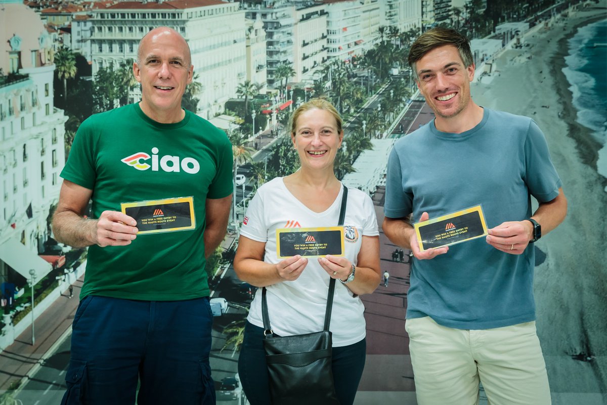 FretteRogerson's tweet photo. Congratulations to Mark Finsen (US), Tracey Lane (UK) and Marcel Verboom (NL), the lucky 'Golden Ticket' winners: Free entry to any of the newly-announced Haute Route 2023 events 😍🚴‍♀️
#HauteRoute2023Calendar #HauteRoute #HauteRouteAlps 
2023 Calendar: https://t.co/h9EgSIE778 https://t.co/WZs83NK1jw