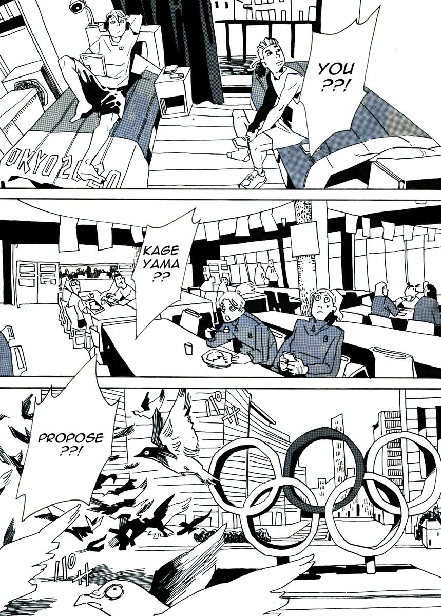 VolleyboysW's tweet image. Olympic Proposal (1/6) #Haikyuu #kagehina #BokuAka #hinatashoyo #kageyamatobio #miyaatsumu #kageyamaxhinata