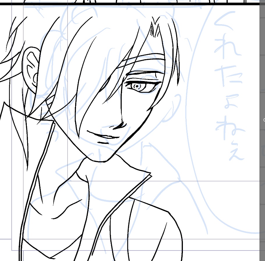 下書きとペン入れが違いすぎるんだわ 