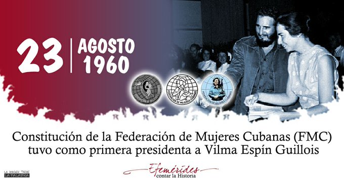 #VilmaPorSiempre en cada victoria y en cada batalla 
#Cuba #MujeresEnRevolucion