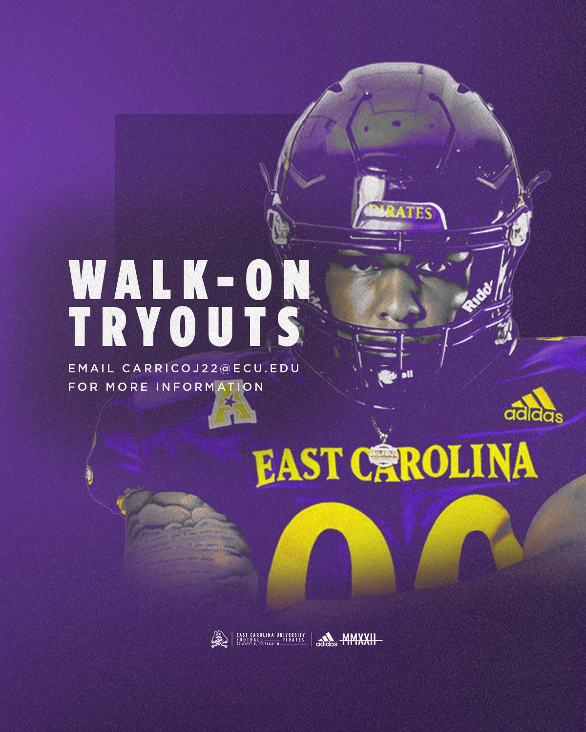 ECU Football on Twitter "🚨 Walkon Tryout Update 🚨 https//t.co