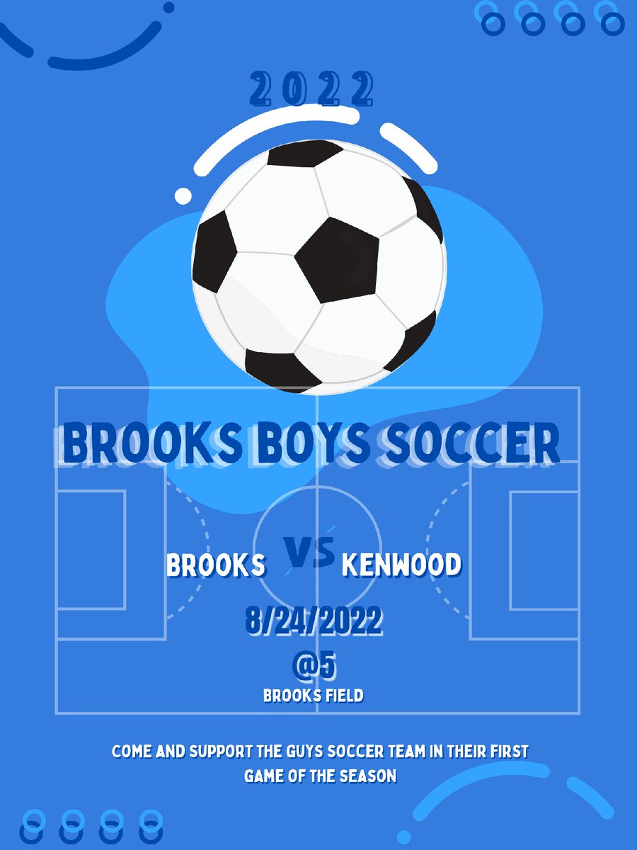 soccer_brooks's tweet photo. We Are Kicking Off Our Season Tomorrow!!!
Brooks nation, we need you! #MOTIVATED #SEASONOPENER https://t.co/wqDd0enTs7