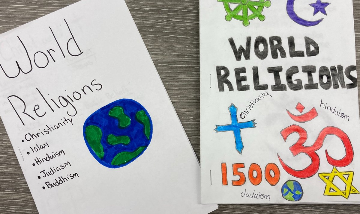 AmeliaCounty_HS's tweet photo. Students in Mr. Poss's World History II class are researching and creating World Religion Pamphlets as they learn about empires and cultures in 1500AD.  
#RaidersRISE #EveryRaiderEveryDay #TeamAmelia #EngageTogether #PromoteThePositive 
@AmeliaSchools https://t.co/qwsjKnsUd0