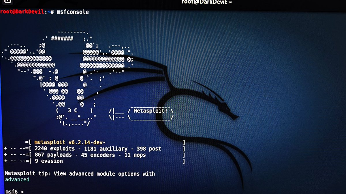 victormirandamx's tweet image. Cumpliendo mis obligaciones y a jugar un poco con esta herramienta que me encanta 😊 #metasploit #metasploitframework