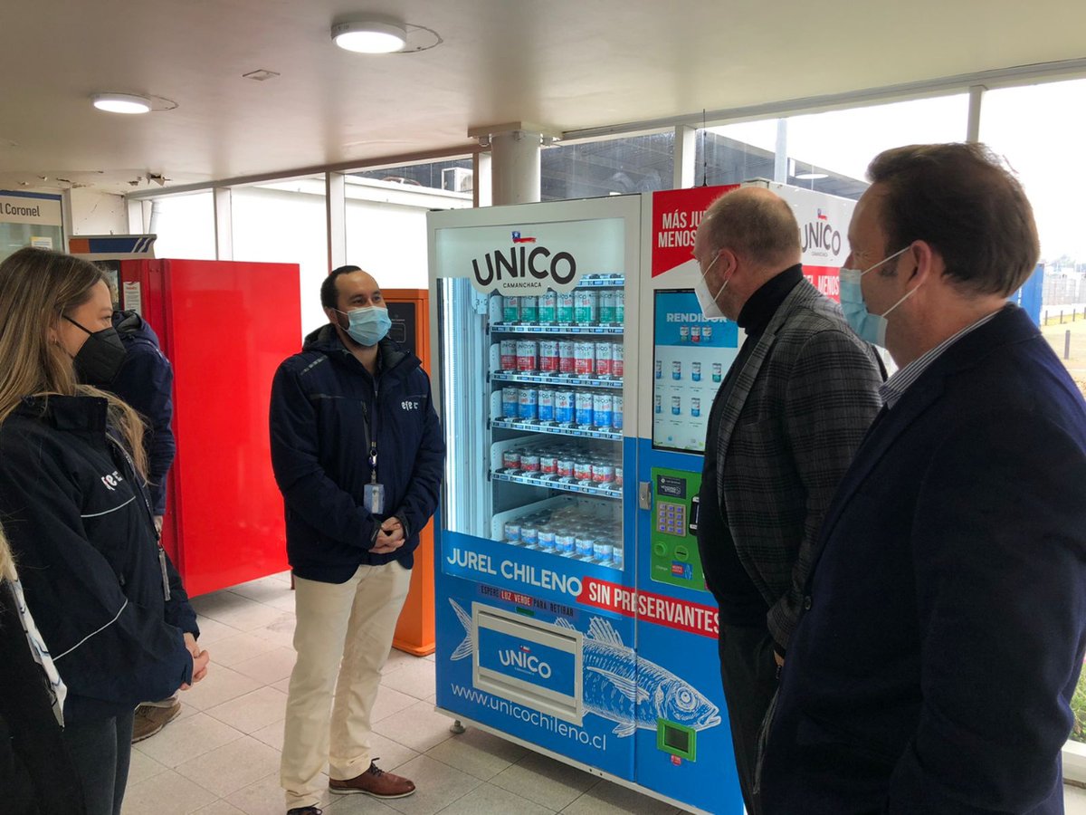 EFE_Biotren's tweet image. 🎉 ¡Se ha inaugurado la jurelmática en nuestra Estación de Coronel! 🐟 Esto va en directo beneficio de los vecinos de la comuna y pasajeros de nuestro servicio. ¿Y tú qué esperas para ir a conocerla? 👀