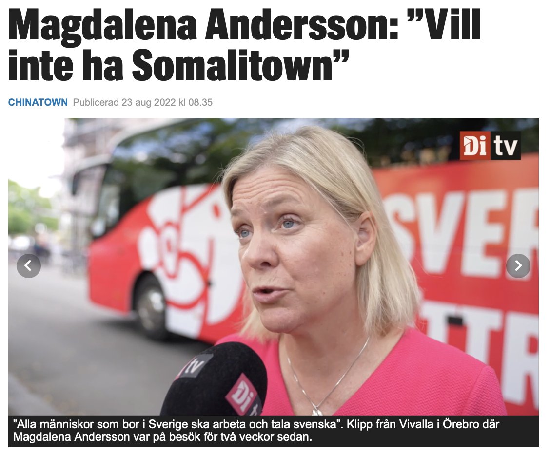 Swemoose's tweet photo. Förstår inte Magdalena Andersson att det är socialdemokraterna som under lång tid skapat förutsättningarna för Somalitown genom den generösa invandringspolitiken?
Barn förstår att den bild som pusslet visar också blir resultatet när man lagt klart!
#svpol #val2020 #migpol https://t.co/cvlTri2rrr