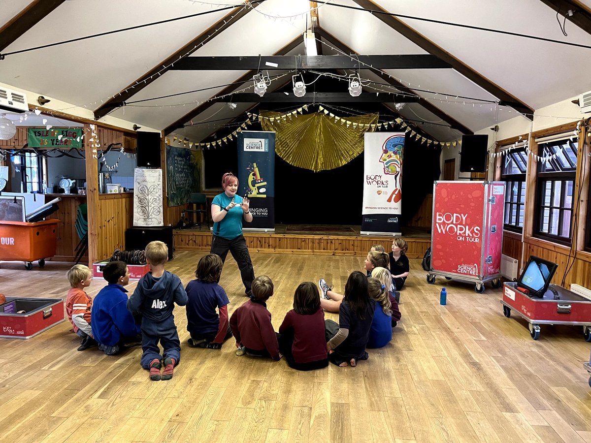 gsc1's tweet photo. The #BodyWorksOnTour team had a brilliant time on Monday with school pupils on Isle of Eigg. Thanks for making us so welcome!
Interactive exhibits & live science show exploring human health, digestion & more. Super start to our week-long tour of The Small Isles.
#STEMlearning https://t.co/0EydaQ0vqo