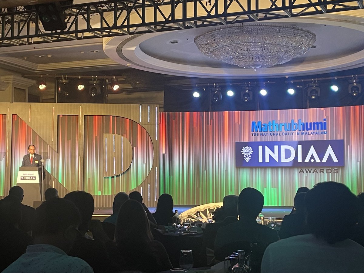 Chai_vis's tweet photo. Epic speech by Suresh Narayanan at IAA #indiaaawards - hope someone is taping this for posterity. #nestleindia https://t.co/9rsBztEku0