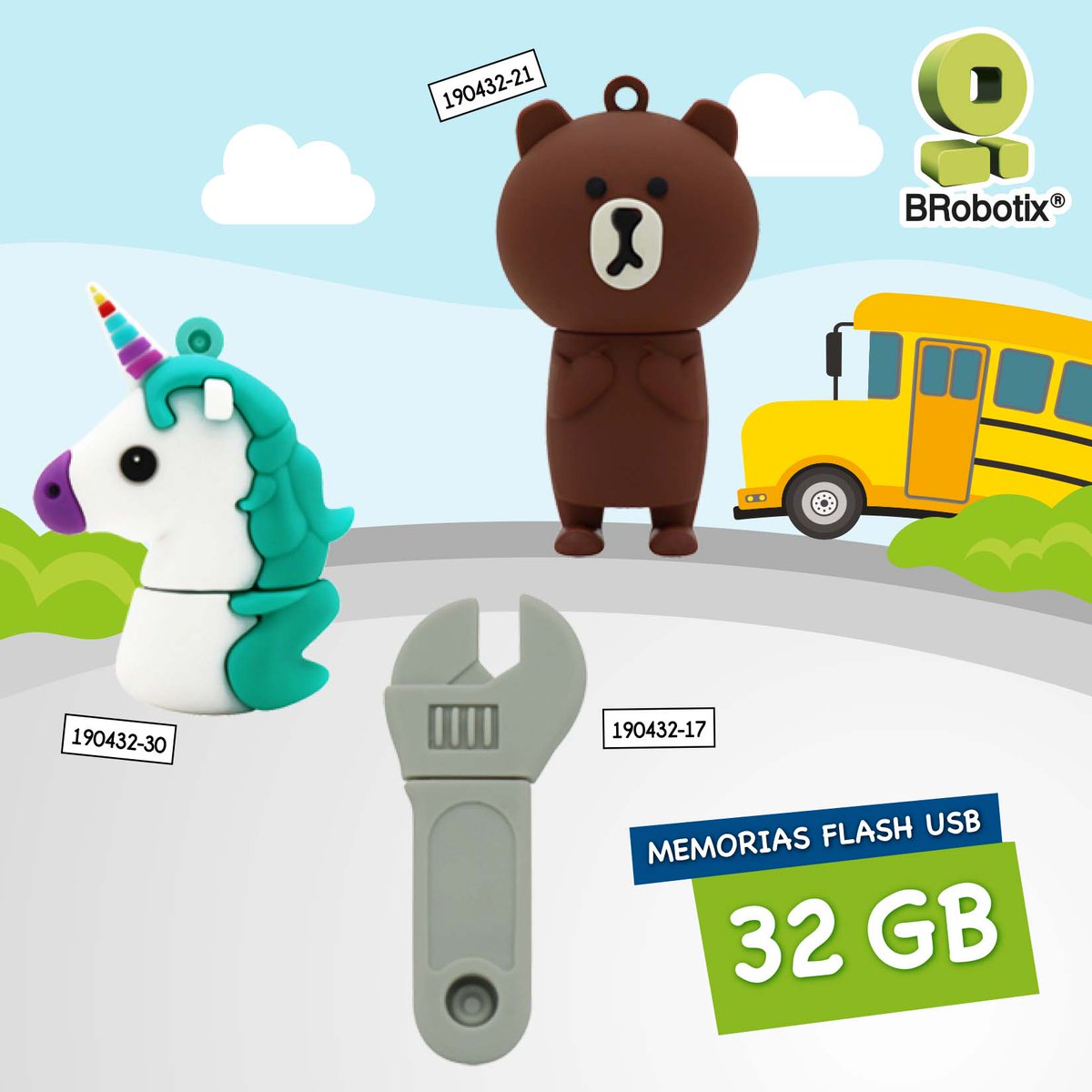 brobotixoficial's tweet photo. 😄📚🍎🦁 Destaca en este Regreso a clases con las Memorias USB de 32GB #BRobotix 💯✅ son 33 divertidos diseños, ¿cuál es tu favorito? 😄
#regresoaclases #backtoschool #memoriausb #usb #32gb #somossoluciones https://t.co/b34N7O159A