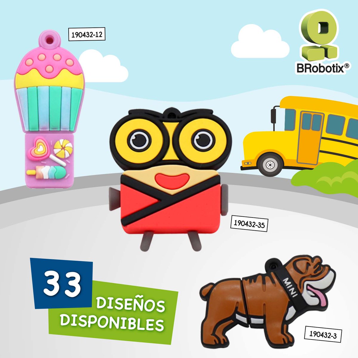 😄📚🍎🦁 Destaca en este Regreso a clases con las Memorias USB de 32GB #BRobotix 💯✅ son 33 divertidos diseños, ¿cuál es tu favorito? 😄
#regresoaclases #backtoschool #memoriausb #usb #32gb #somossoluciones